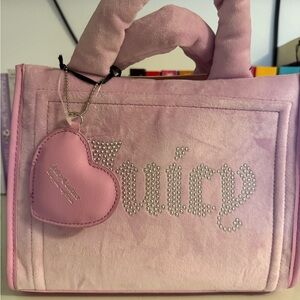 Juicy Couture Light Pink Velvet Tote